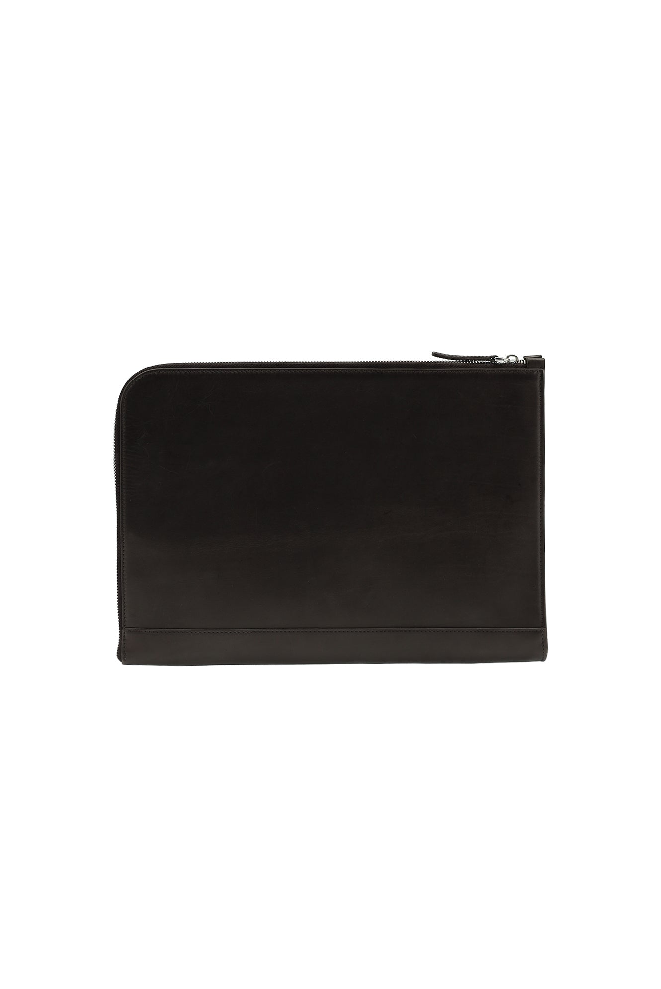 Orta Kahve Deri Clutch El Çantası