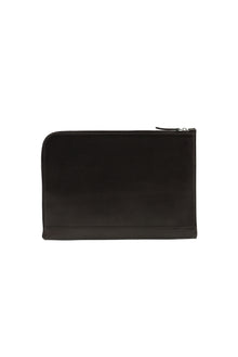 Orta Kahve Deri Clutch El Çantası