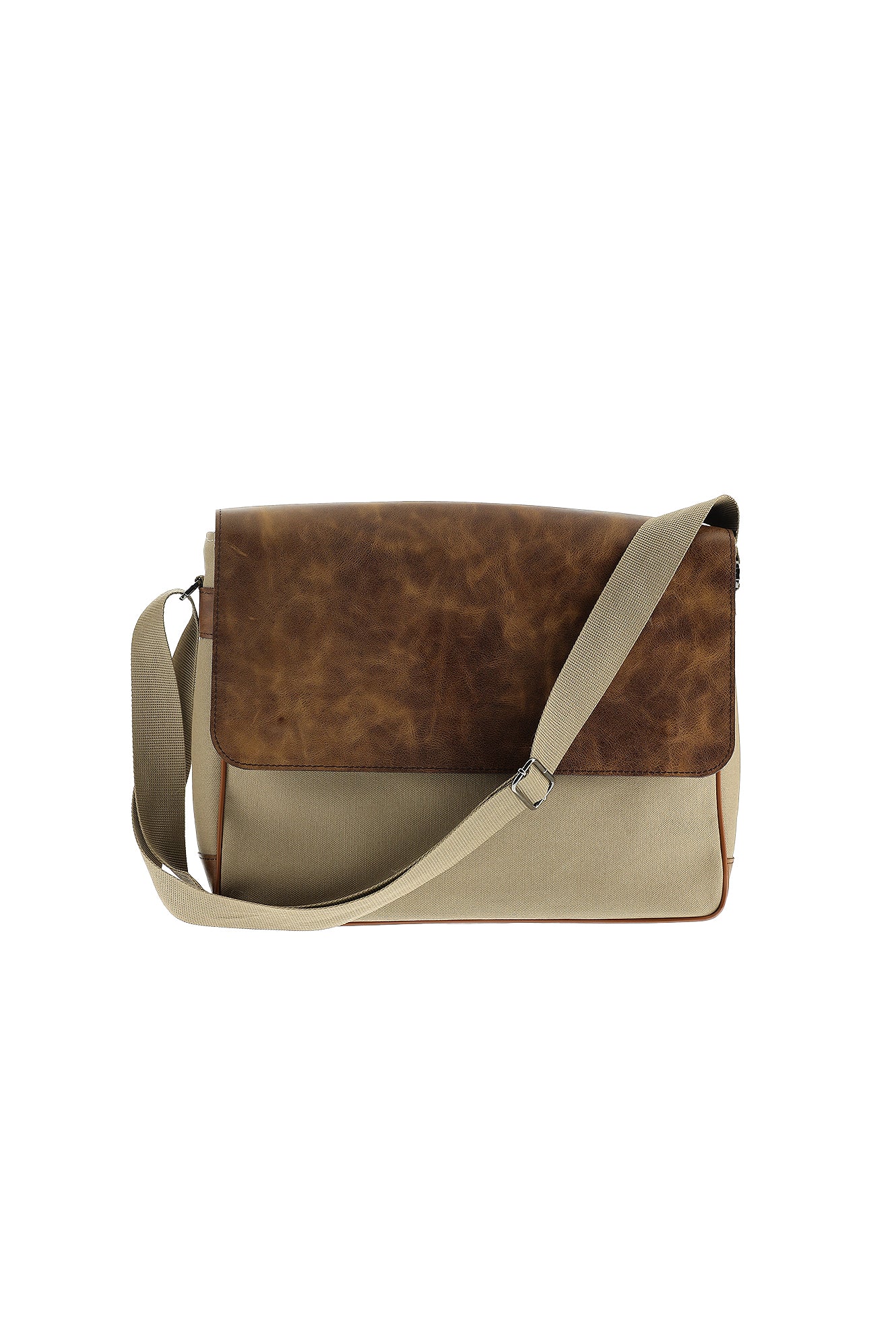 Açık Kahve  Kanvas Postacı Çantası