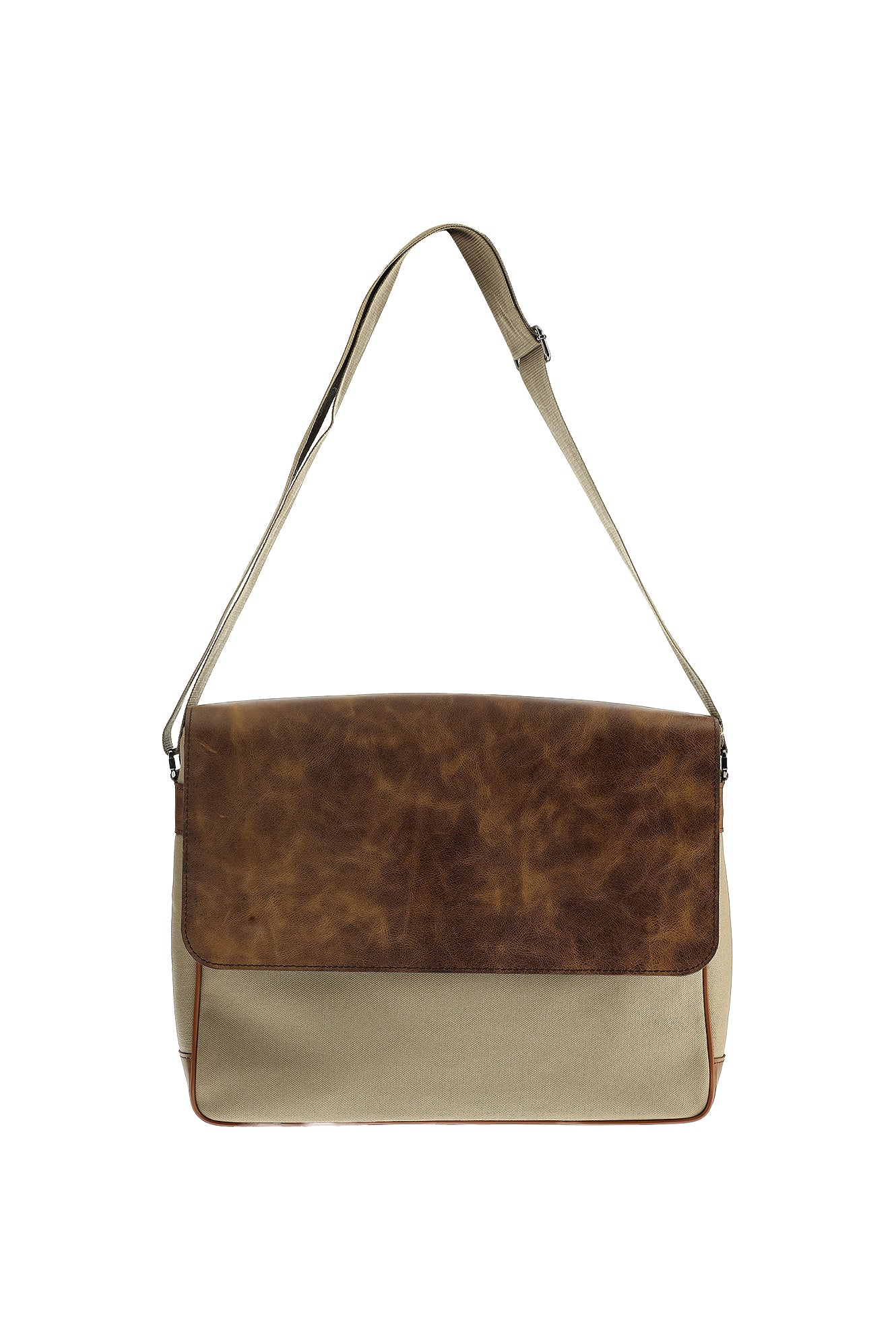 Açık Kahve  Kanvas Postacı Çantası