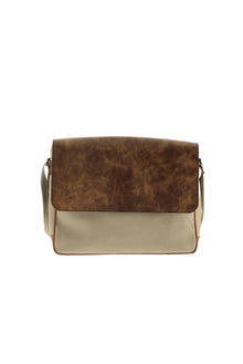 Açık Kahve  Kanvas Postacı Çantası