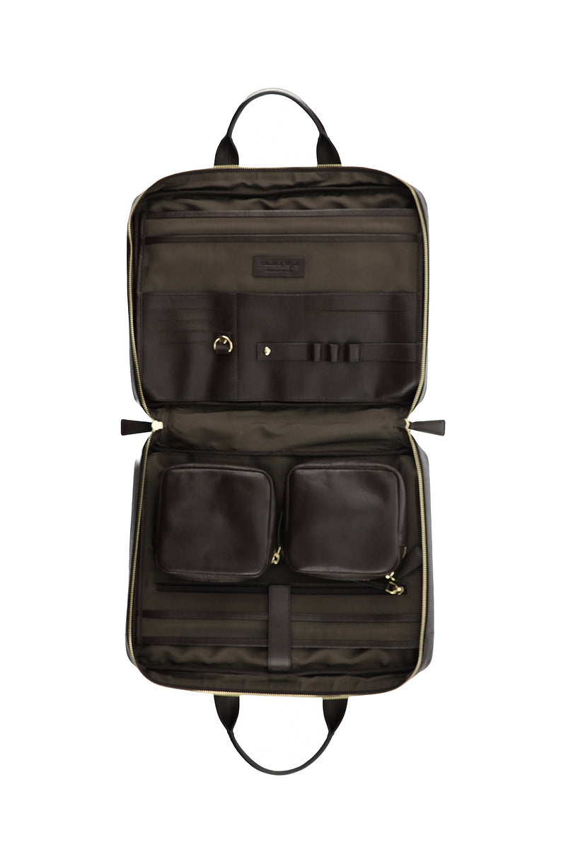 Koyu Kahve Deri Evrak Çantası