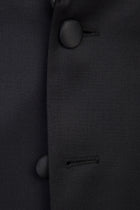 Siyah Slim Fit Dar Kesim Şal Yaka Smokin & Damatlık