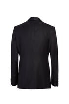 Siyah Slim Fit Dar Kesim Şal Yaka Desenli Smokin & Damatlık