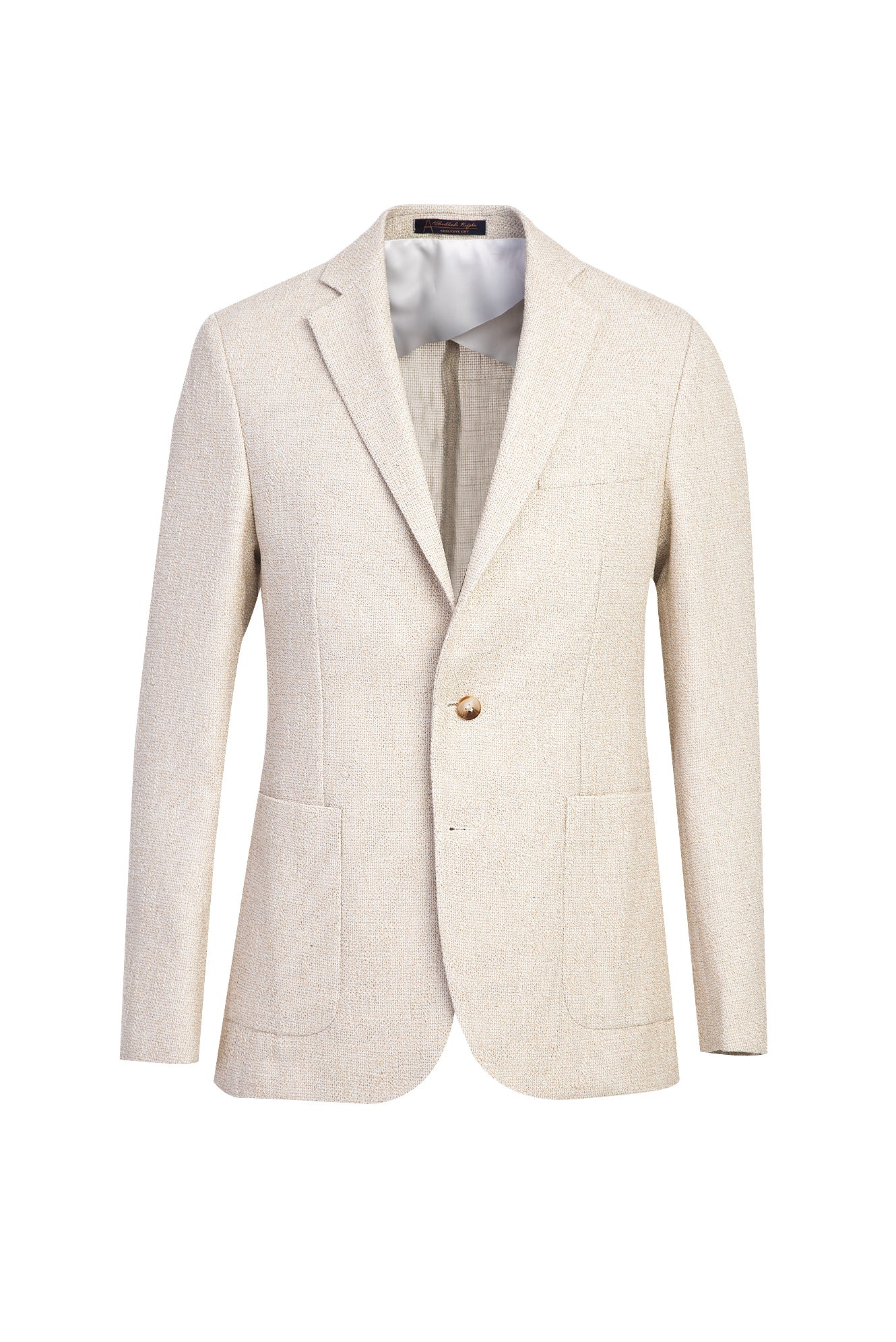 Krem 4 Drop Relaxed Fit Rahat Kesim Spor Desenli Ceket-Abdullah Ki??l?