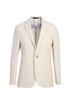 Krem 4 Drop Relaxed Fit Rahat Kesim Spor Desenli Ceket-Abdullah Ki??l?