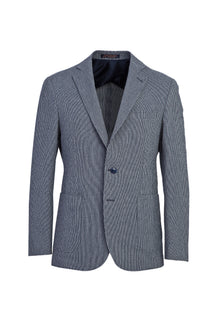 Koyu Lacivert 4 Drop Relaxed Fit Rahat Kesim Spor Desenli Ceket-Abdullah Ki??l?