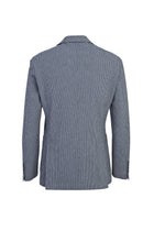 Koyu Lacivert 4 Drop Relaxed Fit Rahat Kesim Spor Desenli Ceket-Abdullah Ki??l?