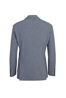 Koyu Lacivert Spor Desenli Ceket