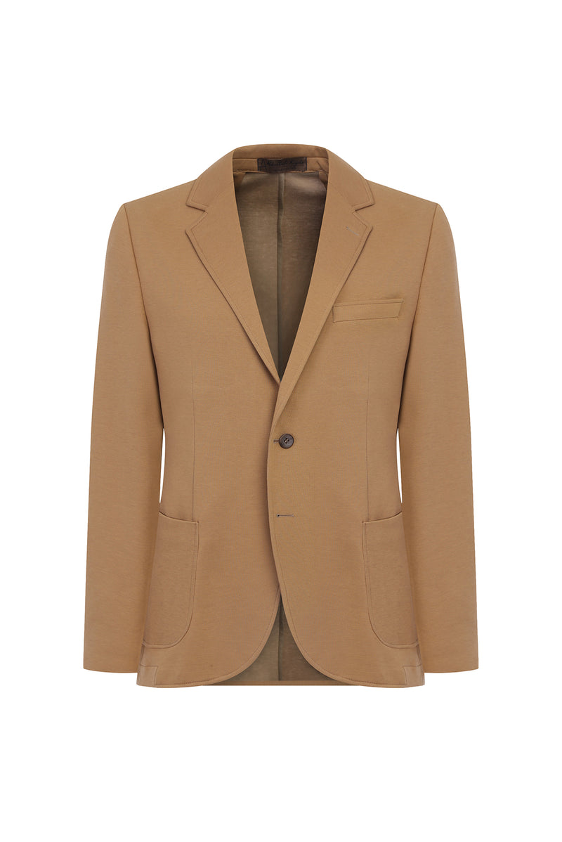 Camel İtalyan Regular Fit Örme Ceket