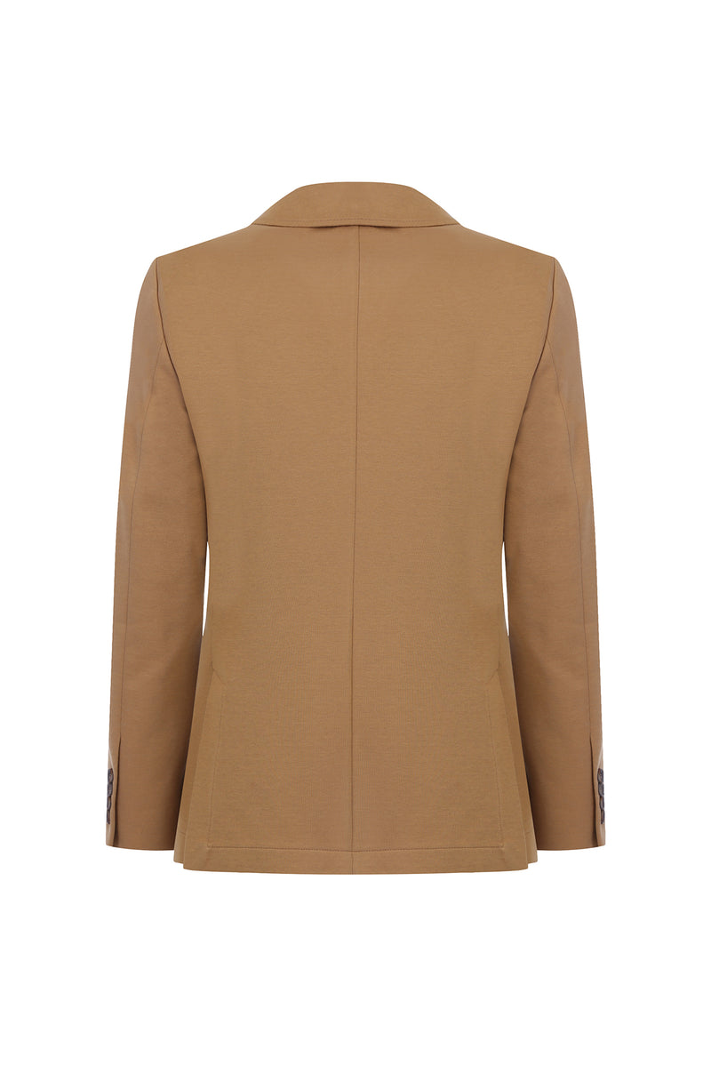 Camel İtalyan Regular Fit Örme Ceket