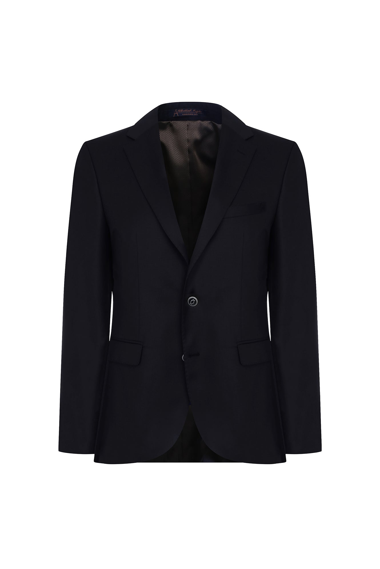 Siyah 4 Drop Relaxed Fit Rahat Kesim Yünlü Klasik Blazer Ceket-Abdullah Ki??l?