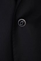 Siyah 4 Drop Relaxed Fit Rahat Kesim Yünlü Klasik Blazer Ceket-Abdullah Ki??l?
