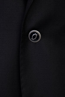 Siyah 4 Drop Relaxed Fit Rahat Kesim Yünlü Klasik Blazer Ceket-Abdullah Ki??l?
