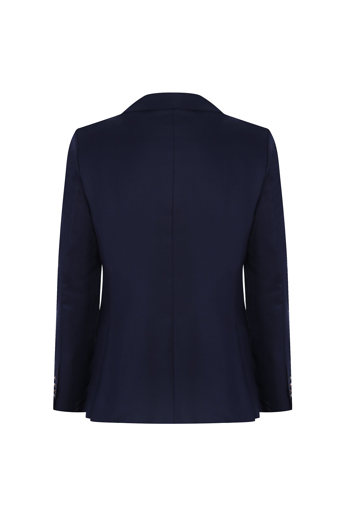 Orta Lacivert 6 Drop Regular Fit Standart Kesim Yünlü Klasik Blazer Ceket-Abdullah Ki??l?