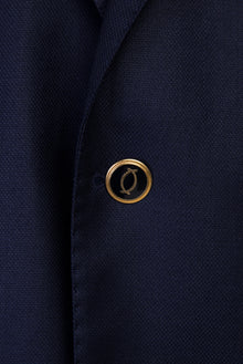 Orta Lacivert Relax Fit Rahat Kesim Yünlü Klasik Blazer Ceket