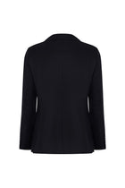Siyah Slim Fit Dar Kesim Yünlü Blazer Ceket