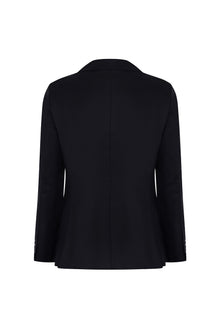 Siyah 6 Drop Regular Fit Standart Kesim Yünlü Klasik Blazer Ceket-Abdullah Ki??l?