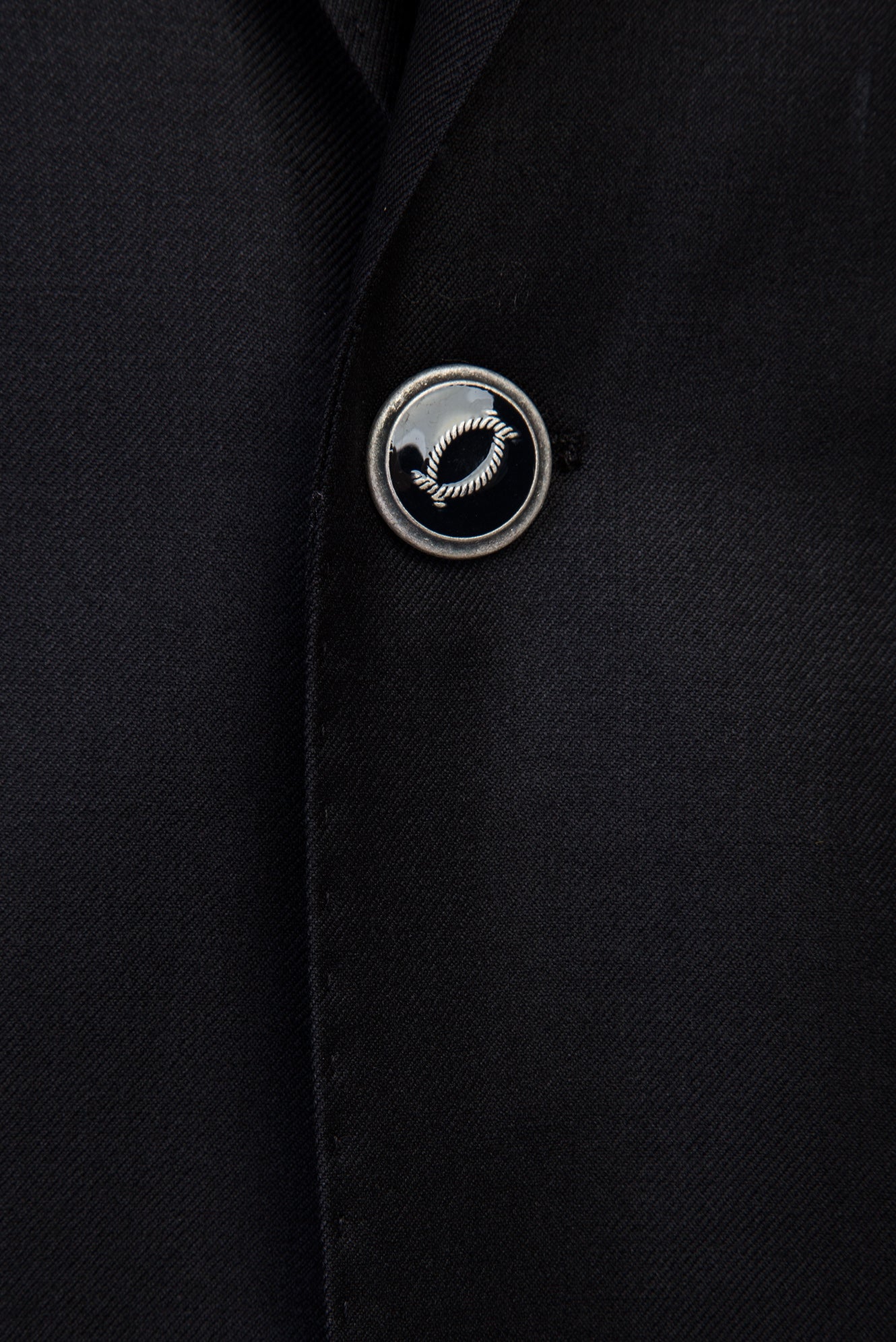 Siyah Slim Fit Dar Kesim Yünlü Blazer Ceket
