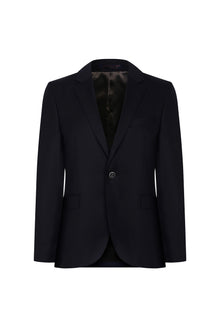 Siyah Regular Fit Yünlü Klasik Blazer Ceket