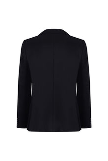 Siyah Regular Fit Yünlü Klasik Blazer Ceket