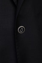 Siyah Regular Fit Yünlü Klasik Blazer Ceket