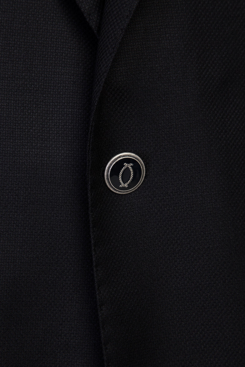 Siyah Regular Fit Yünlü Klasik Blazer Ceket