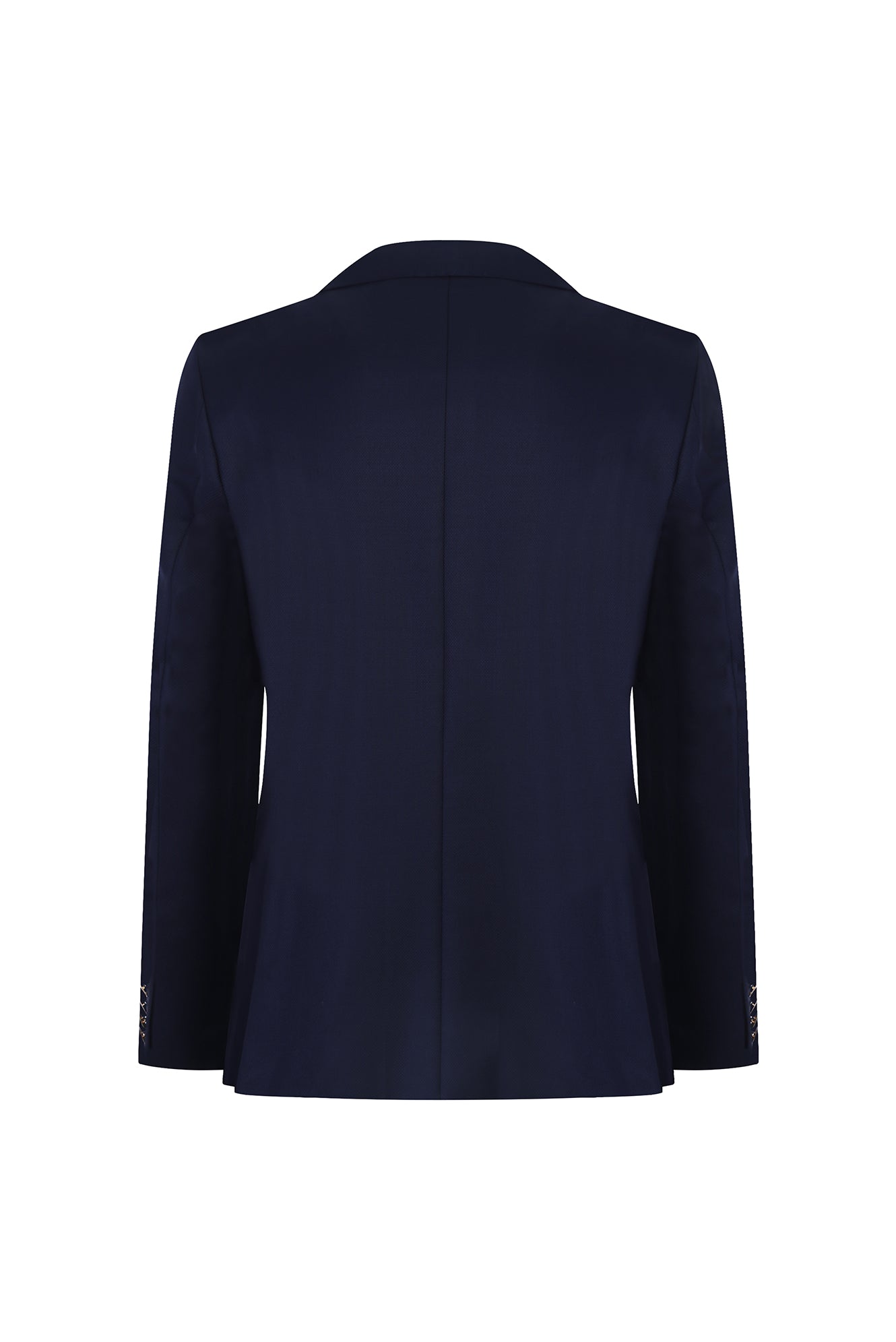 Orta Lacivert 7 Drop Slim Fit Dar Kesim Yünlü Blazer Ceket-Abdullah Ki??l?