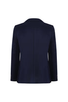 Orta Lacivert 7 Drop Slim Fit Dar Kesim Yünlü Blazer Ceket-Abdullah Ki??l?