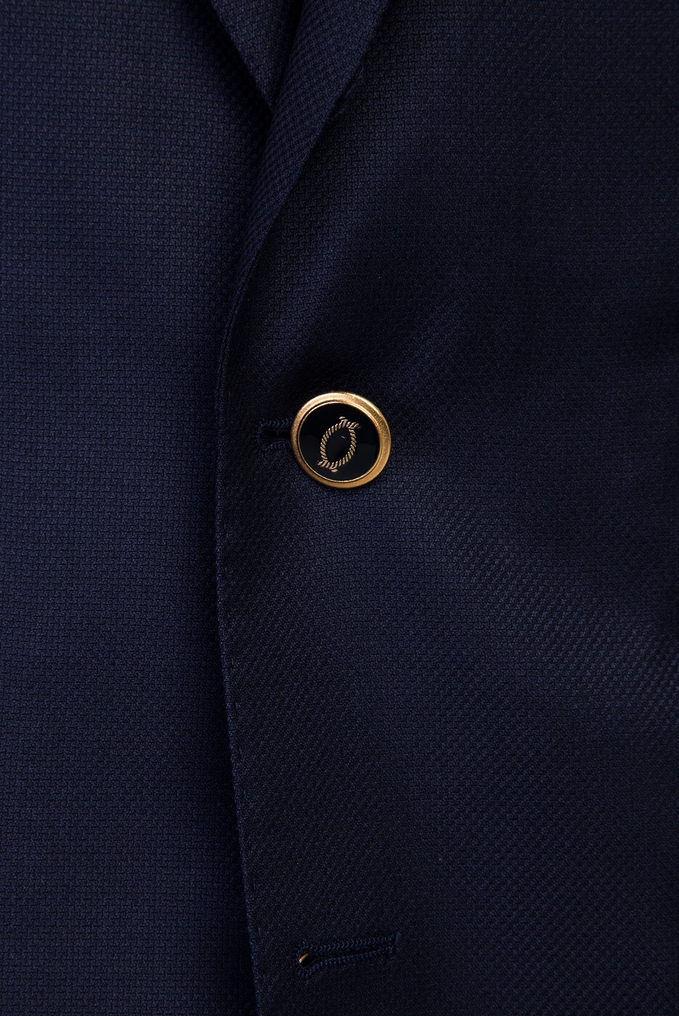 Orta Lacivert 7 Drop Slim Fit Dar Kesim Yünlü Blazer Ceket-Abdullah Ki??l?