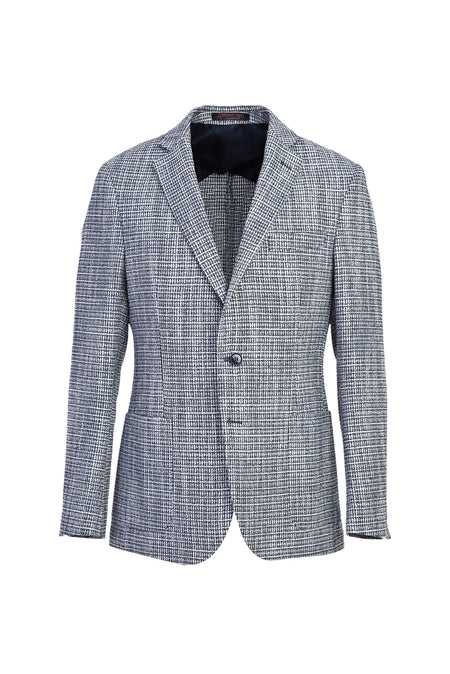Siyah Lacivert 7 Drop Slim Fit Dar Kesim Ceket-Abdullah Ki??l?