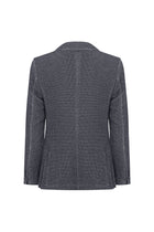 Siyah Relaxed Fit Rahat Kesim Desenli Örme Ceket