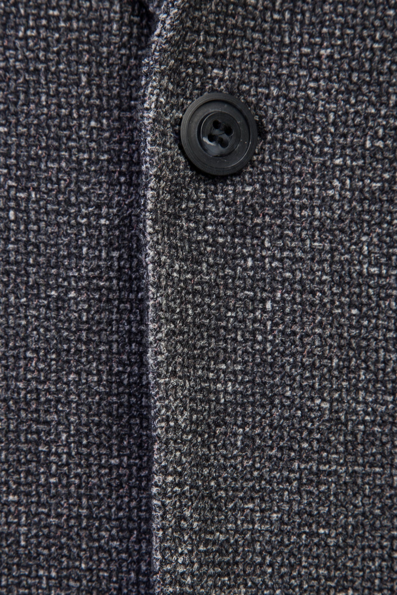 Siyah Relaxed Fit Rahat Kesim Desenli Örme Ceket