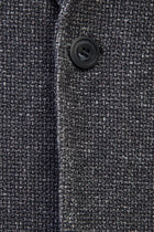 Siyah Relaxed Fit Rahat Kesim Desenli Örme Ceket