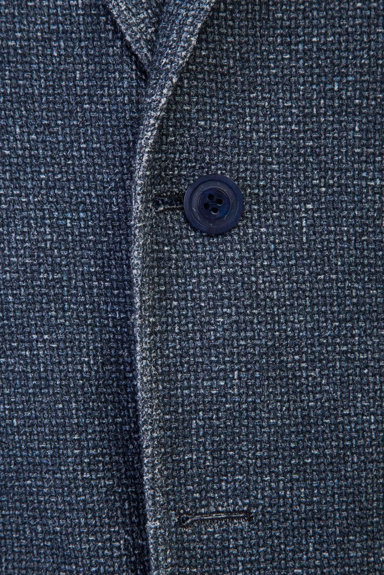 Koyu Mavi  Regular Fit Desenli Örme Ceket