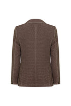 Açık Kahve  Regular Fit Desenli Örme Ceket