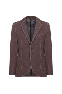 Koyu Bordo 4 Drop Relaxed Fit Rahat Kesim Ceket-Abdullah Ki??l?