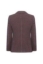 Koyu Bordo Regular Fit Desenli Örme Ceket