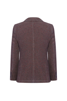 Koyu Bordo 4 Drop Relaxed Fit Rahat Kesim Ceket-Abdullah Ki??l?