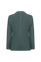 Koyu Yeşil Regular Fit Desenli Örme Ceket