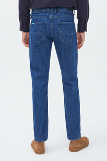Açık Mavi Regular Fit Likralı Denim Pantolon