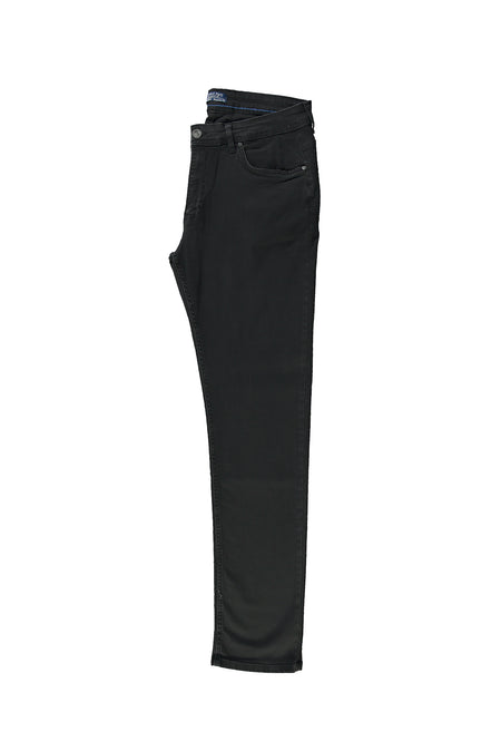 Siyah Regular Fit Standart Kesim Likral? Denim Pantolon-Abdullah Ki??l?