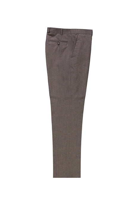 Orta Kahve 6 Drop Regular Fit Standart Kesim A.K. KLSK ZIGNONE KETEN Kuma? Pantolon-Abdullah Ki??l?