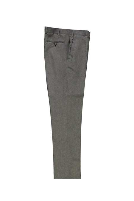 Koyu Yeşil Relaxed Fit Rahat Kesim İtalyan Keten Klasik Kumaş Pantolon