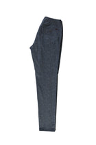 Havacı Mavi Slim Fit Dar Kesim Beli Lastikli İpli Desenli Likralı Pantolon