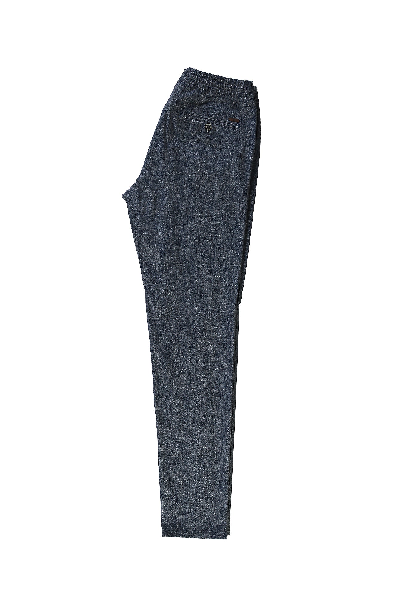 Havacı Mavi Likralı Kanvas / Chino Pantolon