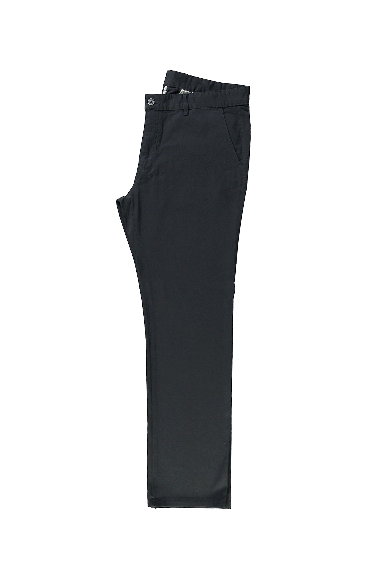 Koyu Lacivert Regular Fit Standart Kesim Likral? Kanvas / Chino Pantolon-Abdullah Ki??l?