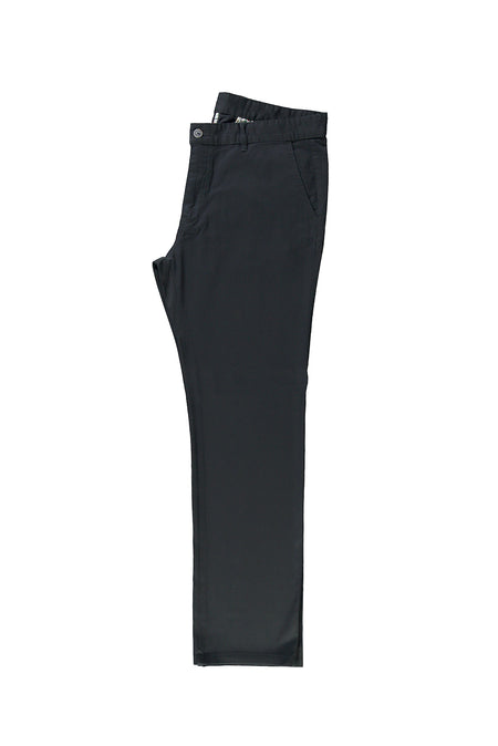 Koyu Lacivert Regular Fit Standart Kesim Likral? Kanvas / Chino Pantolon-Abdullah Ki??l?