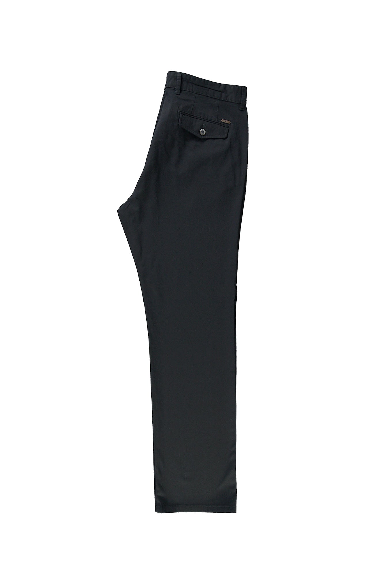 Koyu Lacivert Slim Fit Dar Kesim Likral? Kanvas / Chino Pantolon-Abdullah Ki??l?