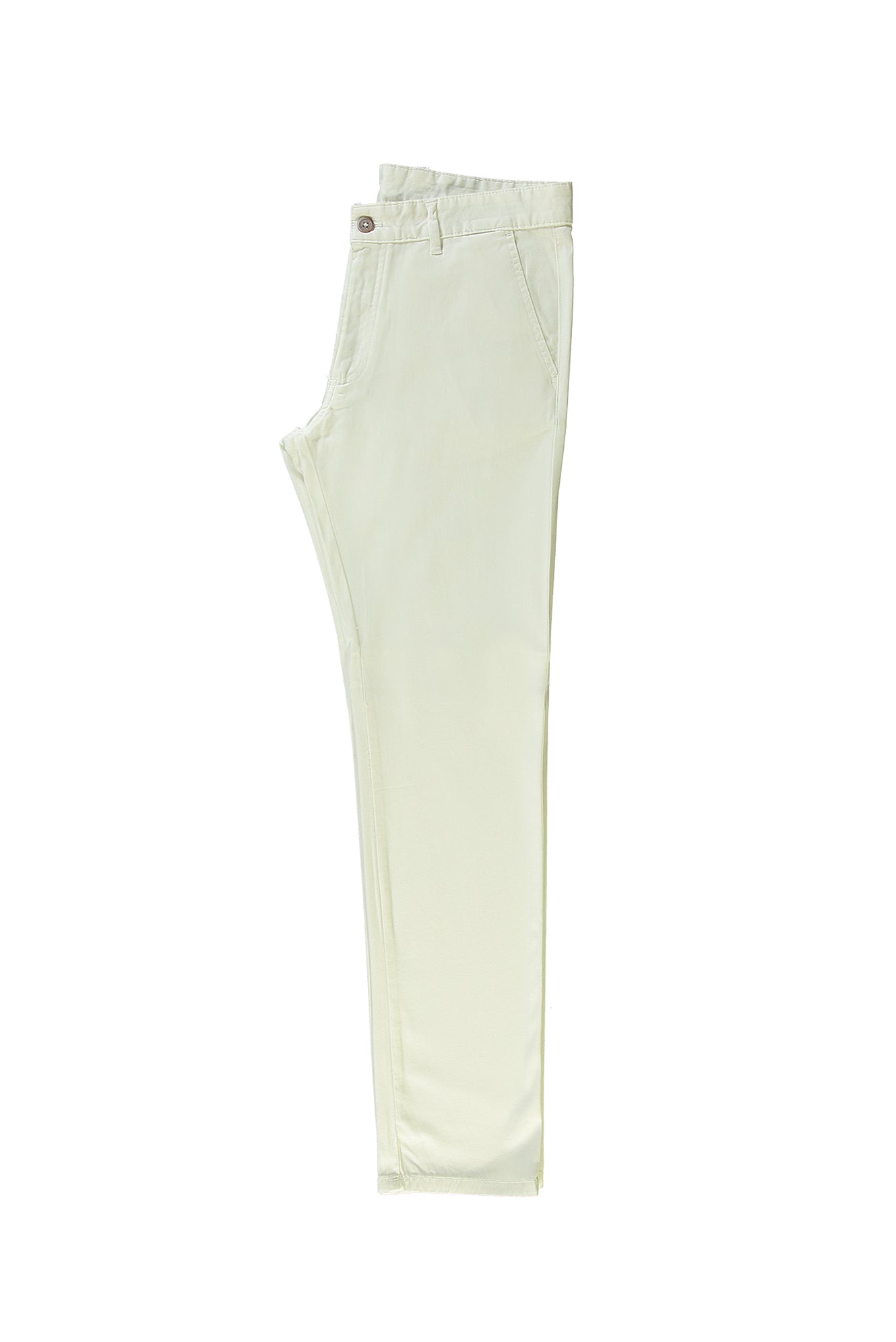 Beyaz Regular Fit Standart Kesim A.K SER Kanvas / Chino PANT Likral?-Abdullah Ki??l?